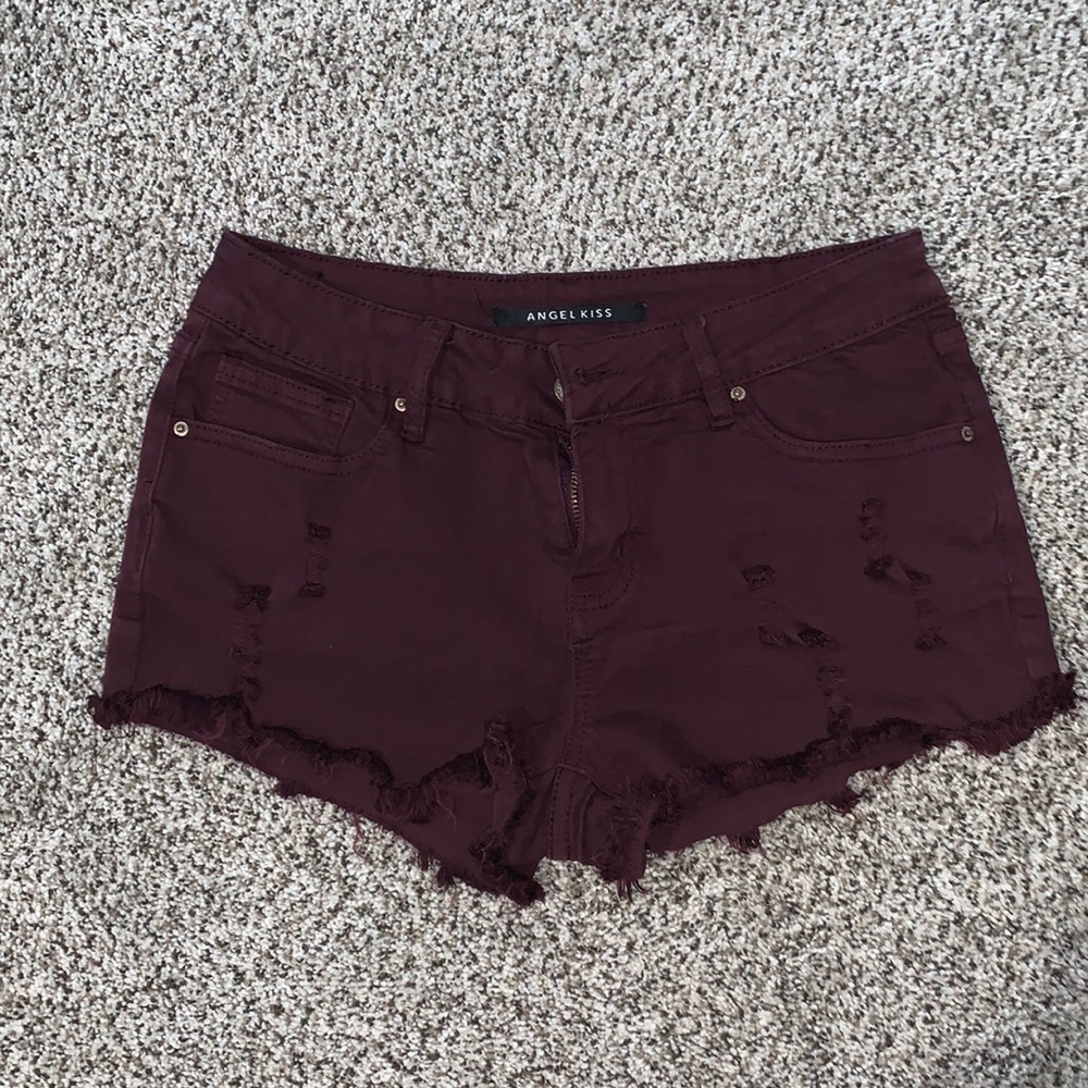 Angel Kiss burgundy Shorts